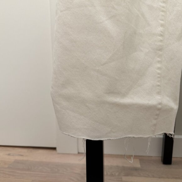 Buck Mason Jet Set Wide Leg High-Rise Jeans in Natural/White Size 29 - Picture 5 of 9